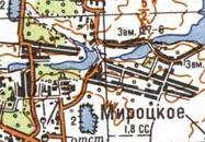 Топографічна карта Мироцького
