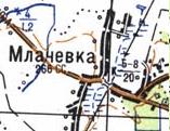 Топографическая карта Млачевки