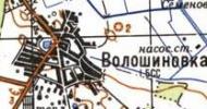 Топографическая карта Волошиновки