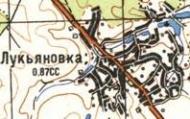 Топографічна карта Лук'янівки