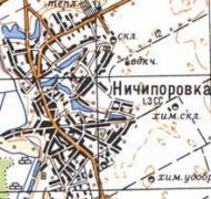 Топографічна карта Ничипорівки