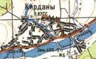 Топографічна карта Кирданів