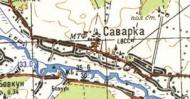 Топографічна карта Саварки