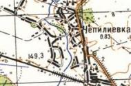 Топографічна карта Чепиліївки