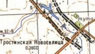 Топографічна карта Тростинської Новоселиці