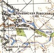 Топографічна карта Вільшанської Новоселиці