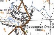 Топографічна карта Вінницьких Ставів