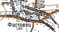 Топографическая карта Фастовца