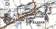 Топографічна карта Кодаків