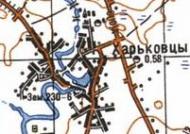 Топографічна карта Харківців
