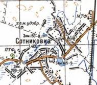 Топографическая карта Сотниковки