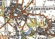 Топографическая карта Крюковщины