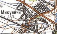 Топографічна карта Микуличів
