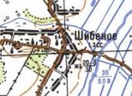 Топографічна карта Шибеного