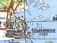 Топографічна карта Страхолісся