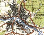 Топографическая карта Богуслава