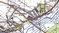 Топографічна карта Бородянка