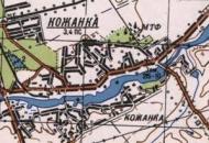 Топографическая карта Кожанки