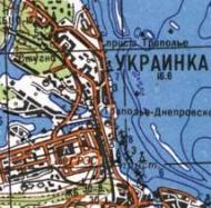 Топографічна карта Українка
