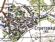 Топографічна карта Стрітівки