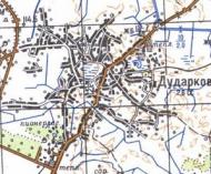 Топографическая карта Дударкова