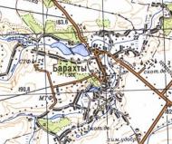 Топографічна карта Барахтів