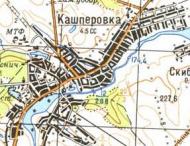 Топографическая карта Кашперовки