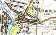 Топографічна карта П'ятигір