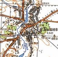 Топографічна карта Бишова
