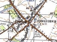 Топографическая карта Термаховки