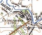 Топографическая карта Сугоклиевки