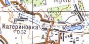 Топографическая карта Катериновки