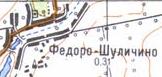 Topographic map of Fedoro-Shulichyne