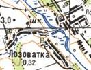 Топографічна карта Лозуватки