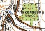 Топографічна карта Миколаївки