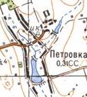 Топографічна карта Петрівки