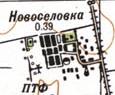 Топографическая карта Новоселовки
