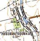 Топографическая карта Нововикторовки