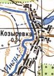 Топографическая карта Козыревки