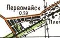 Топографическая карта Первомайска