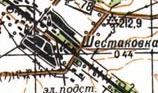 Топографічна карта Шостаківки
