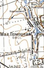 Топографічна карта Малої Помічної