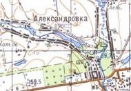 Топографічна карта Олександрівки