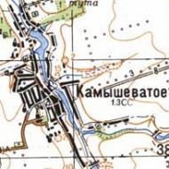 Topographic map of Komyshuvate