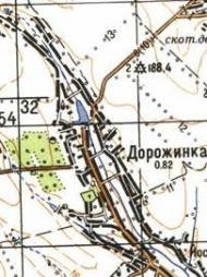 Топографическая карта Дорожинки