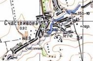 Топографічна карта Щасливій