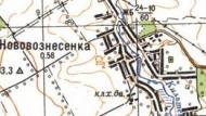 Топографическая карта Нововознесенки