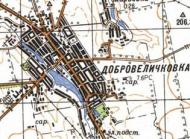 Топографическая карта Добровеличковки