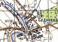 Топографическая карта Седневки
