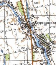 Топографическая карта Кетрисановки